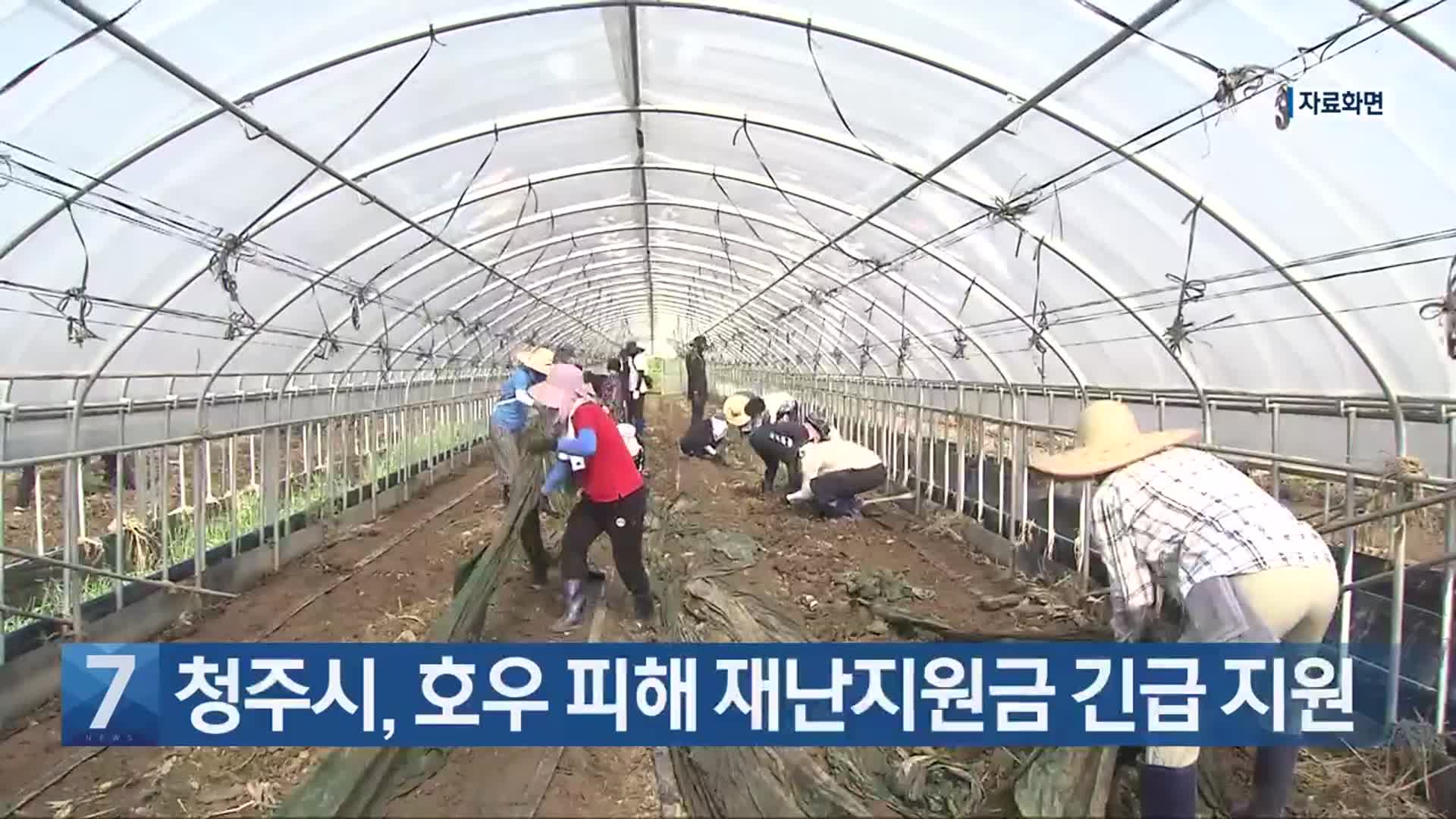 [간추린 단신] 청주시, 호우 피해 재난지원금 긴급 지원 외