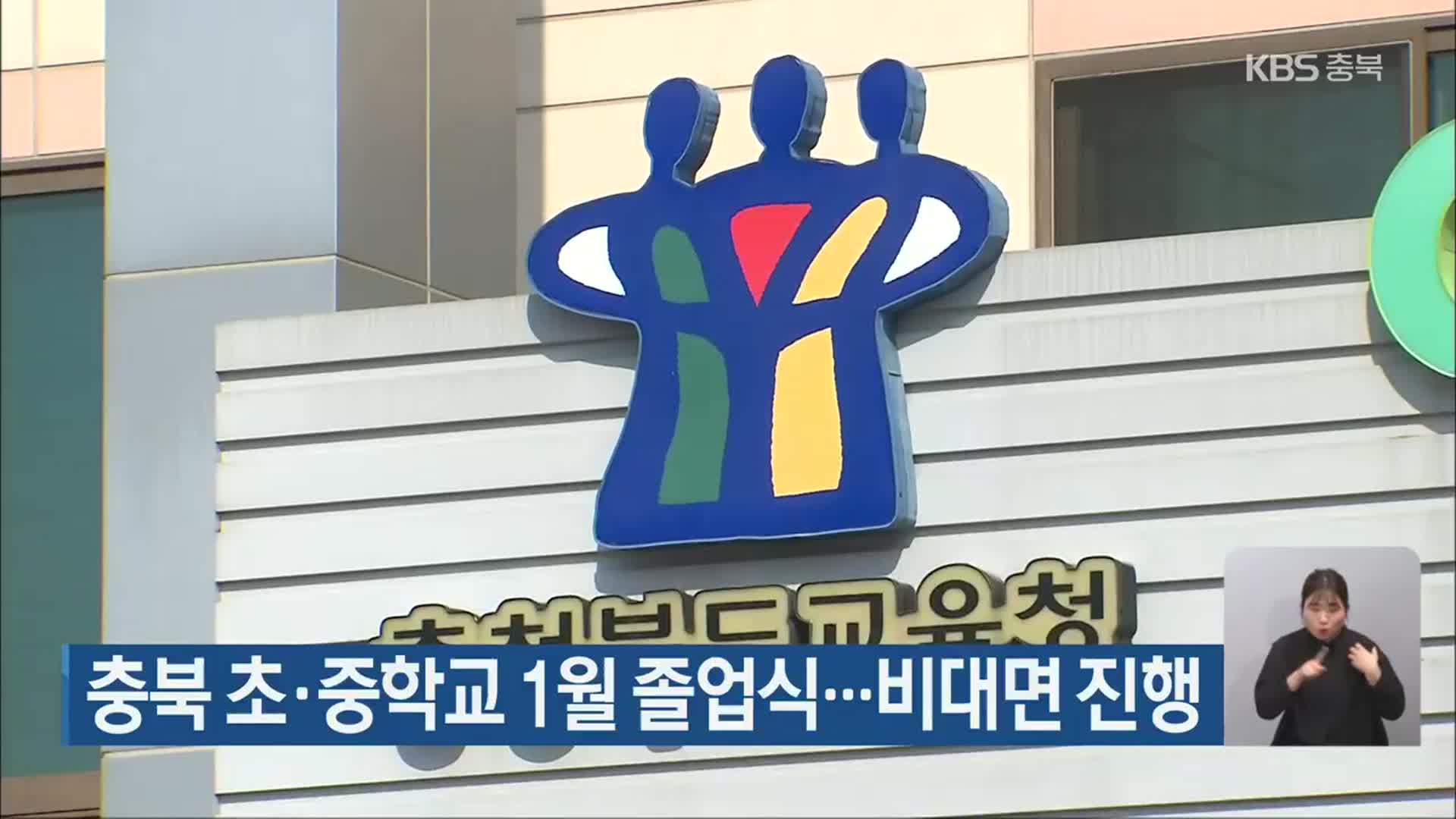 충북 초·중학교 1월 졸업식…비대면 진행