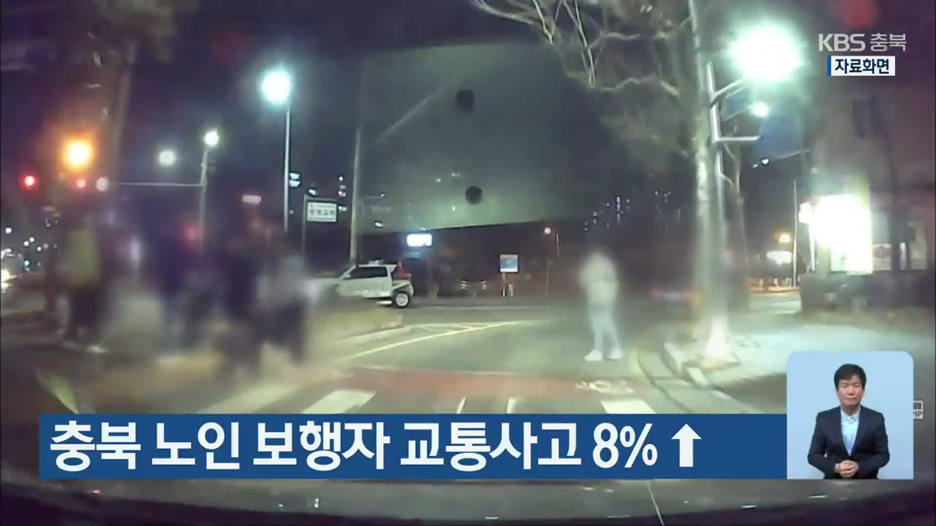 충북 노인 보행자 교통사고 8%↑
