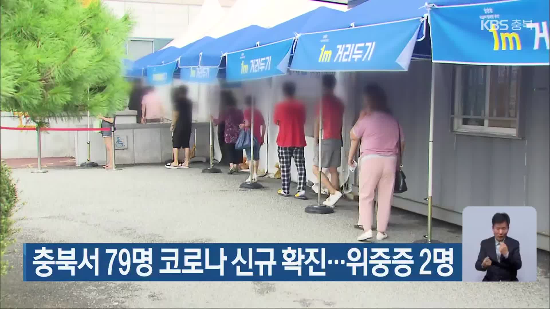 충북서 79명 코로나 신규 확진…위중증 2명