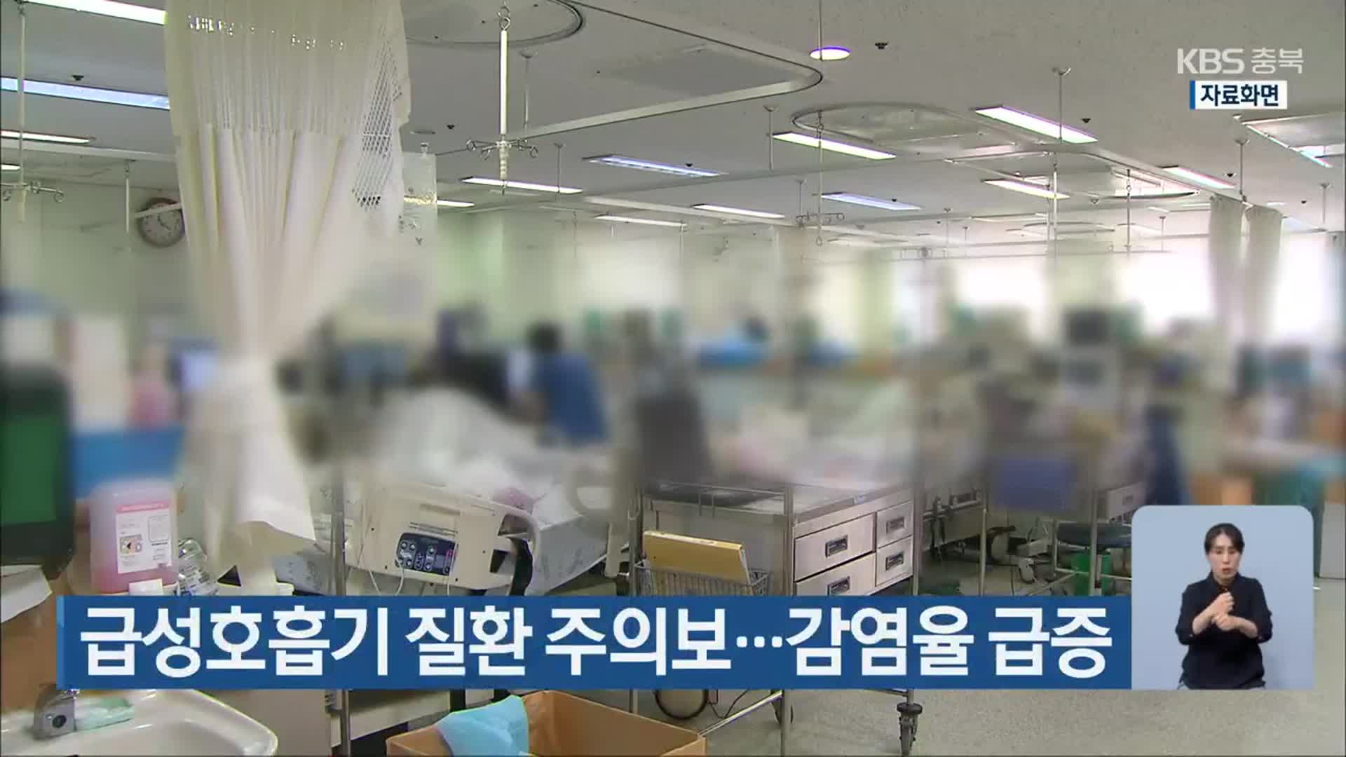 급성호흡기 질환 주의보…감염율 급증