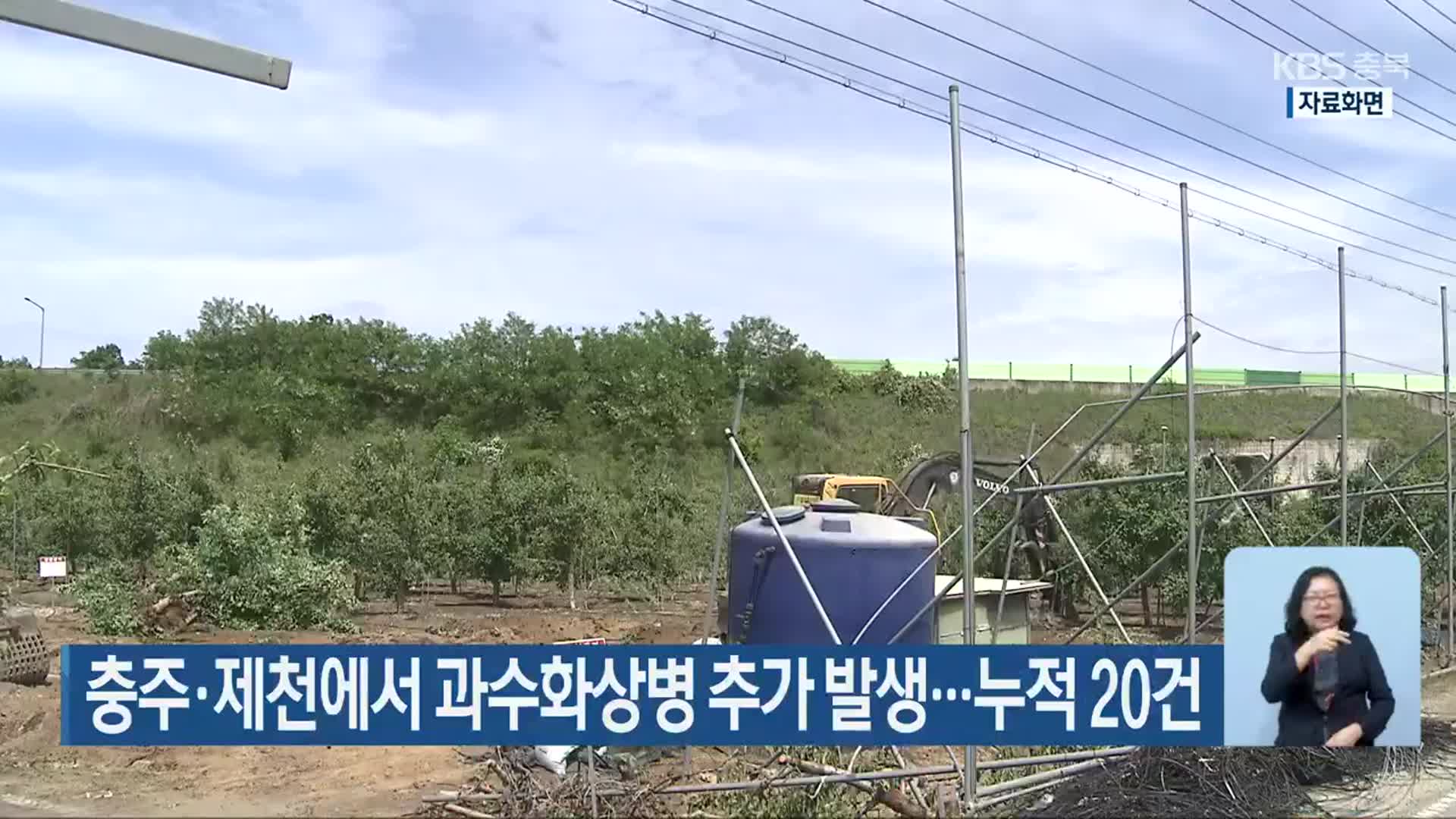 충주·제천에서 과수화상병 추가 발생…누적 20건