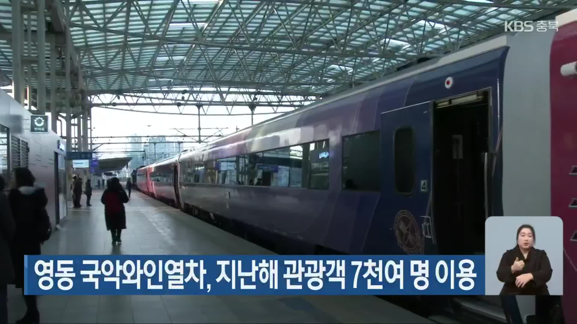 영동 국악와인열차, 지난해 관광객 7천여 명 이용