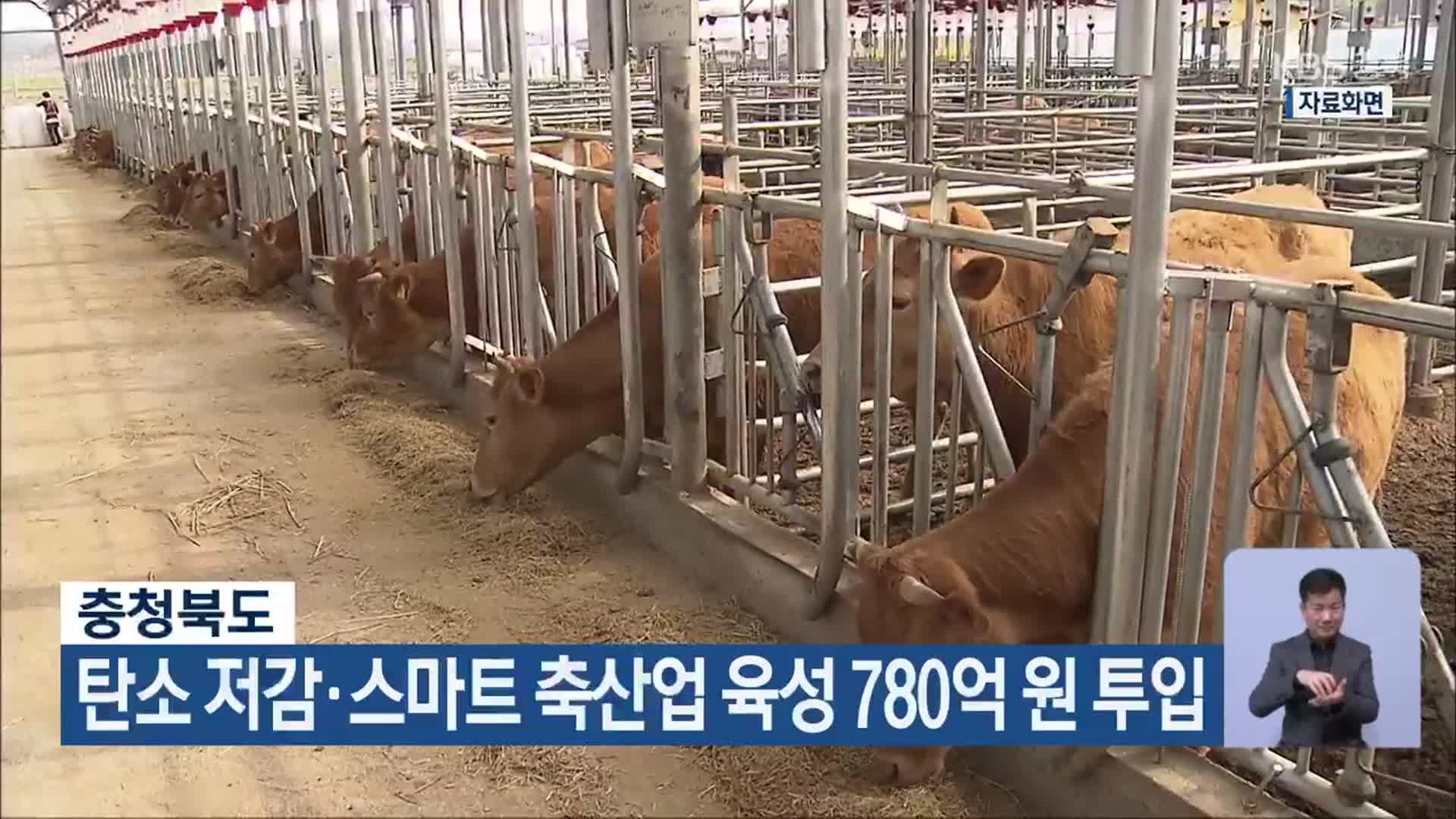 충청북도, 탄소 저감·스마트 축산업 육성 780억 원 투입
