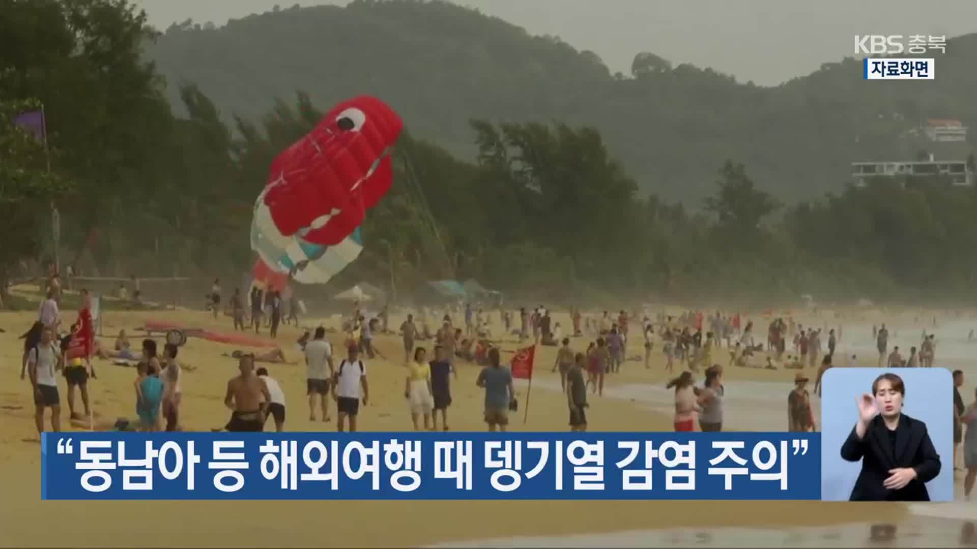“동남아 등 해외여행 때 뎅기열 감염 주의”