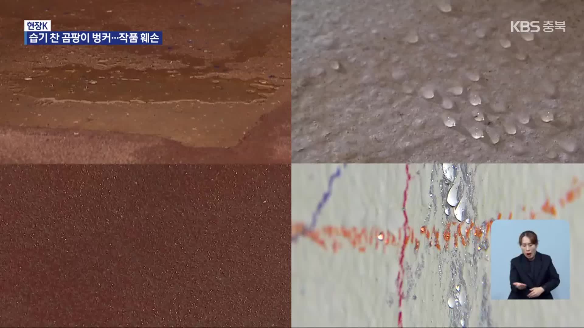 [단독][현장K] 습기에 곰팡이 핀 문화 벙커…충북도 역점 사업 망신살