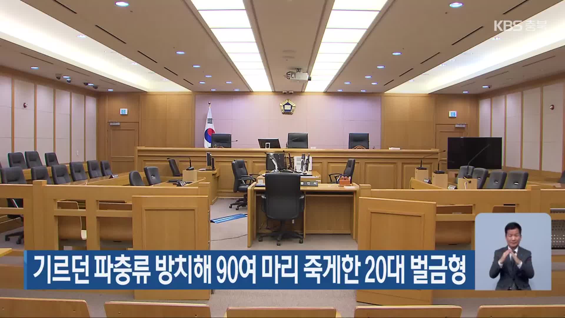 기르던 파충류 방치해 90여 마리 죽게한 20대 벌금형