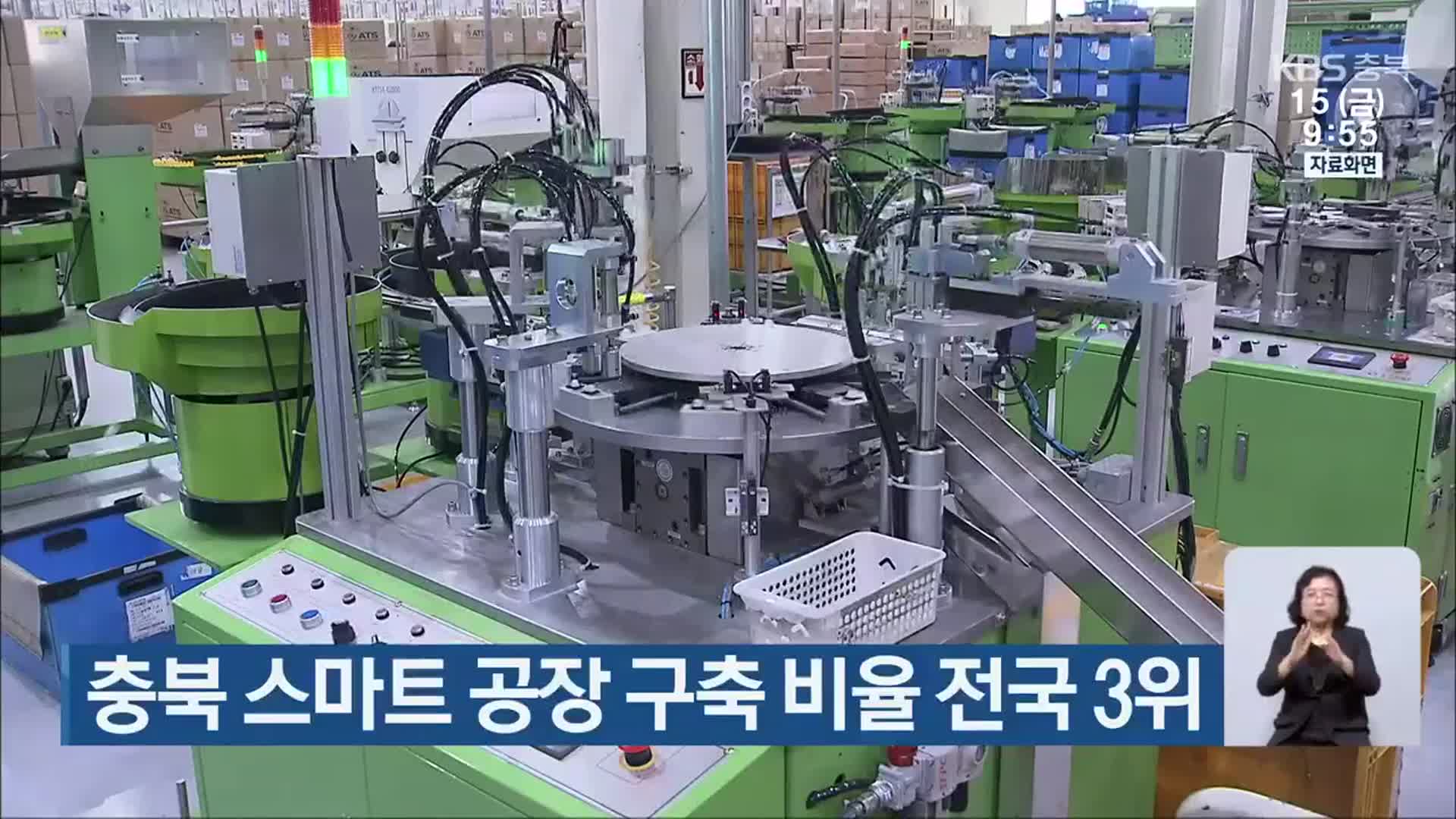 충북 스마트 공장 구축 비율 전국 3위
