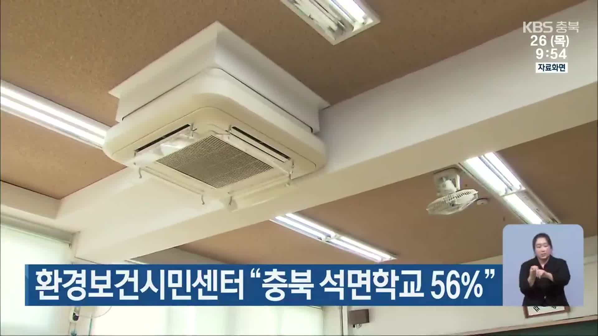 환경보건시민센터 “충북 석면학교 56%”