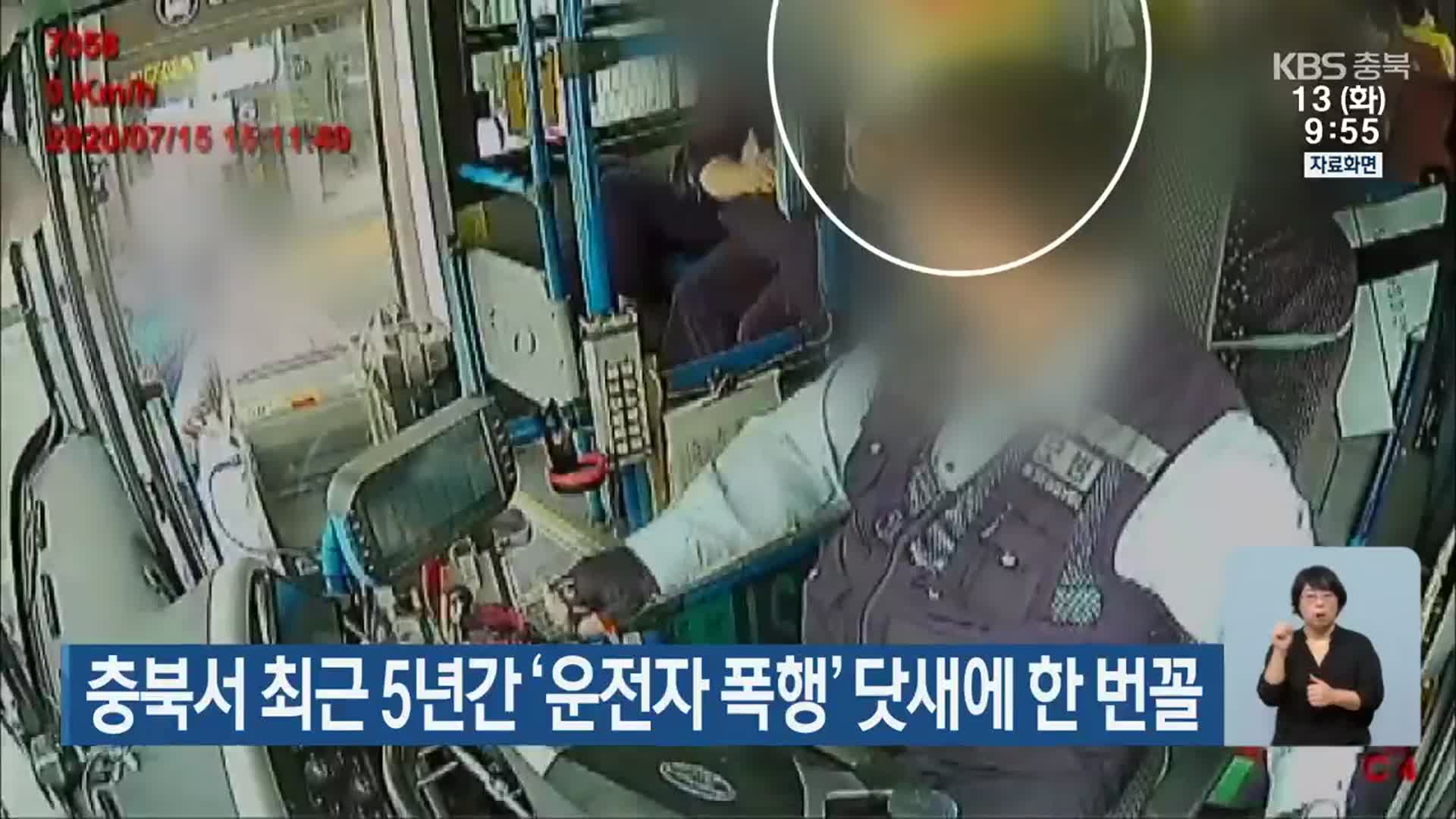 충북서 최근 5년간 ‘운전자 폭행’ 닷새에 한 번꼴