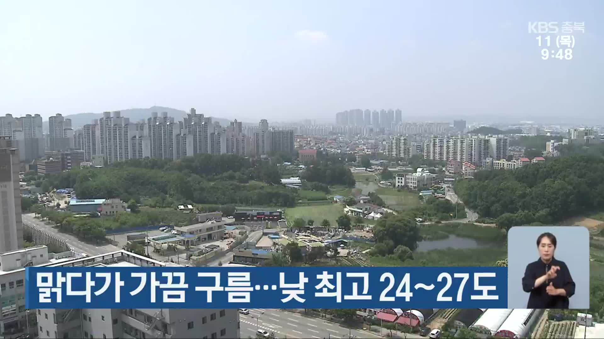 충북 맑다가 가끔 구름…낮 최고 24~27도