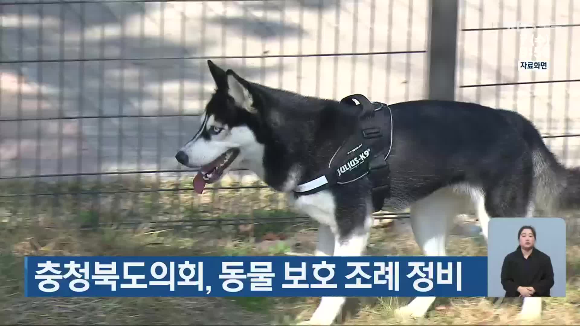 충청북도의회, 동물 보호 조례 정비