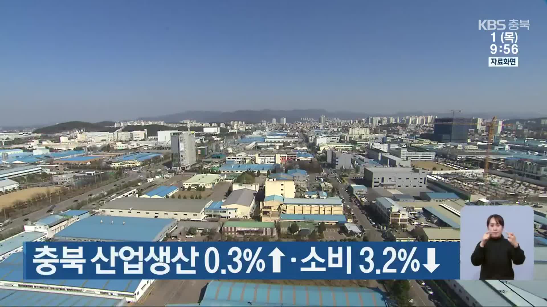 충북 산업생산 0.3％↑·소비 3.2％↓