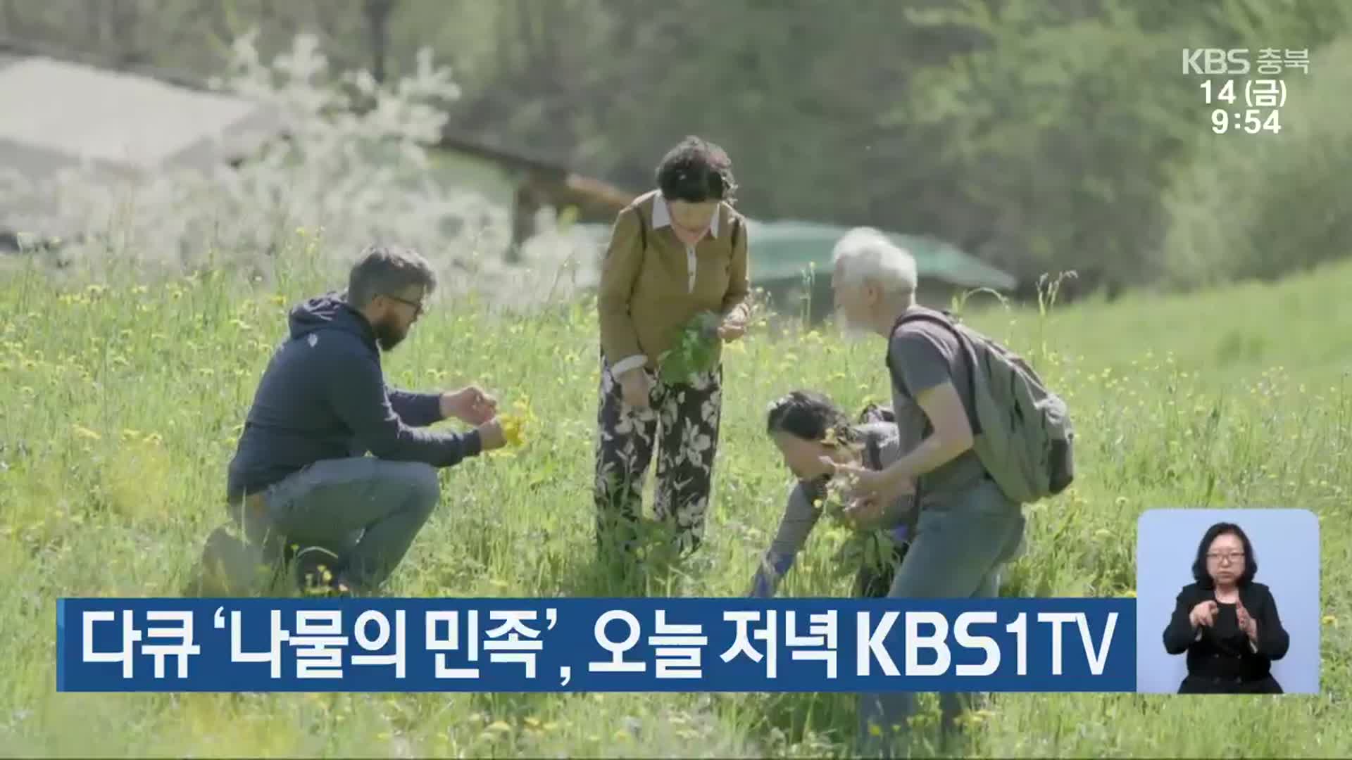 다큐 ‘나물의 민족’, 오늘 저녁 KBS1TV