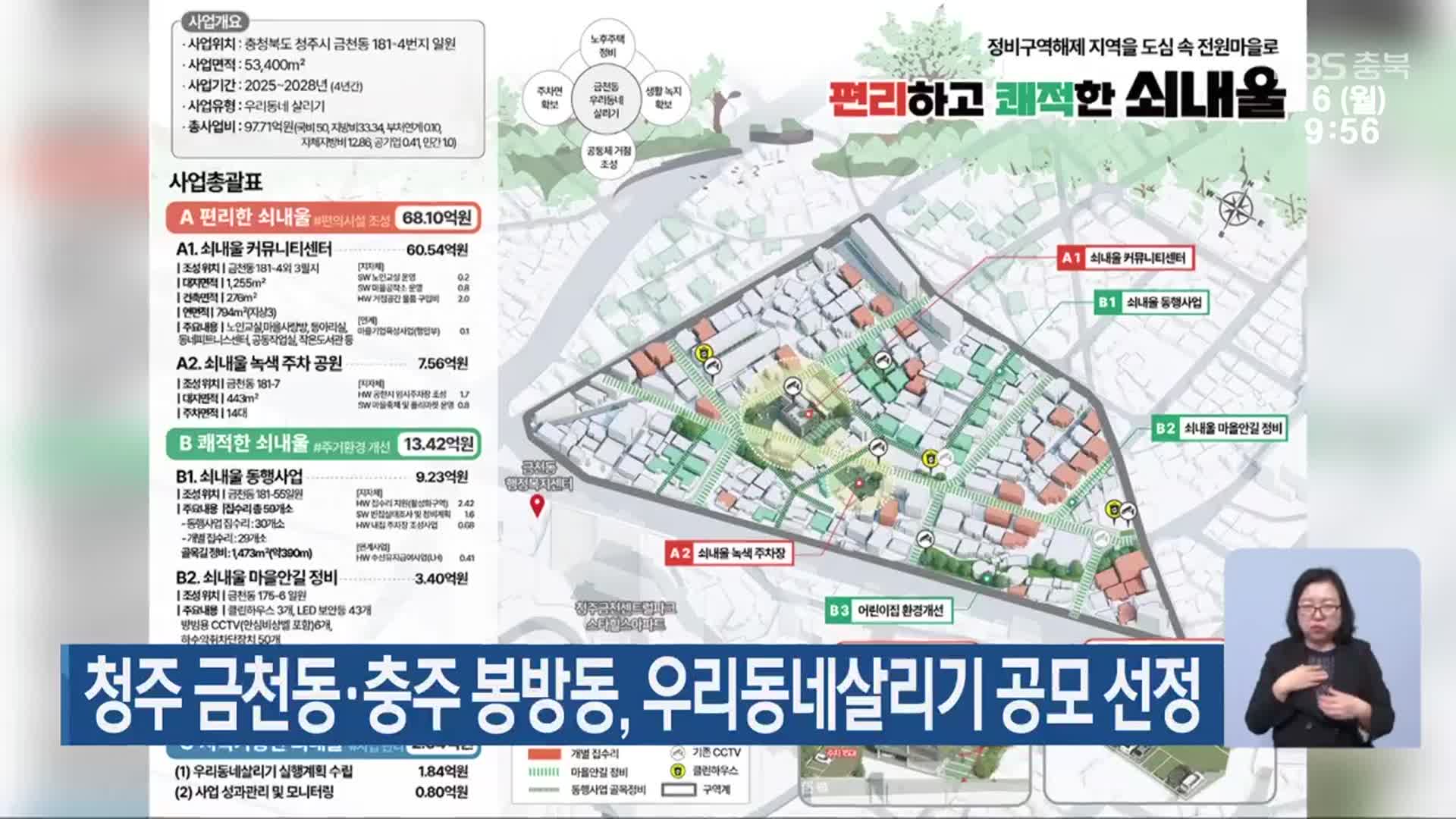 청주 금천동·충주 봉방동, 우리동네살리기 공모 선정