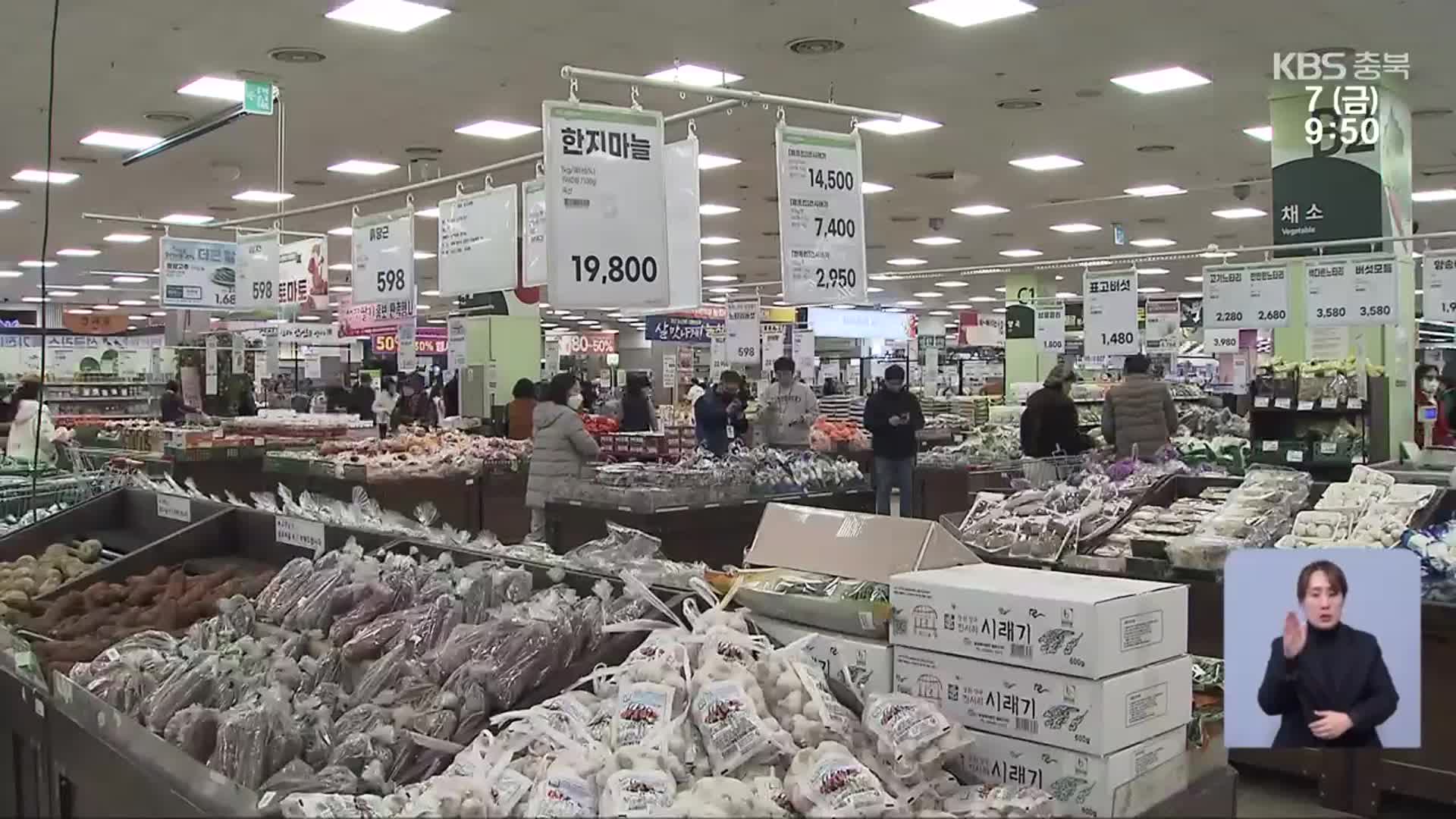 물가 상승률 안정세?…“체감 어려워”