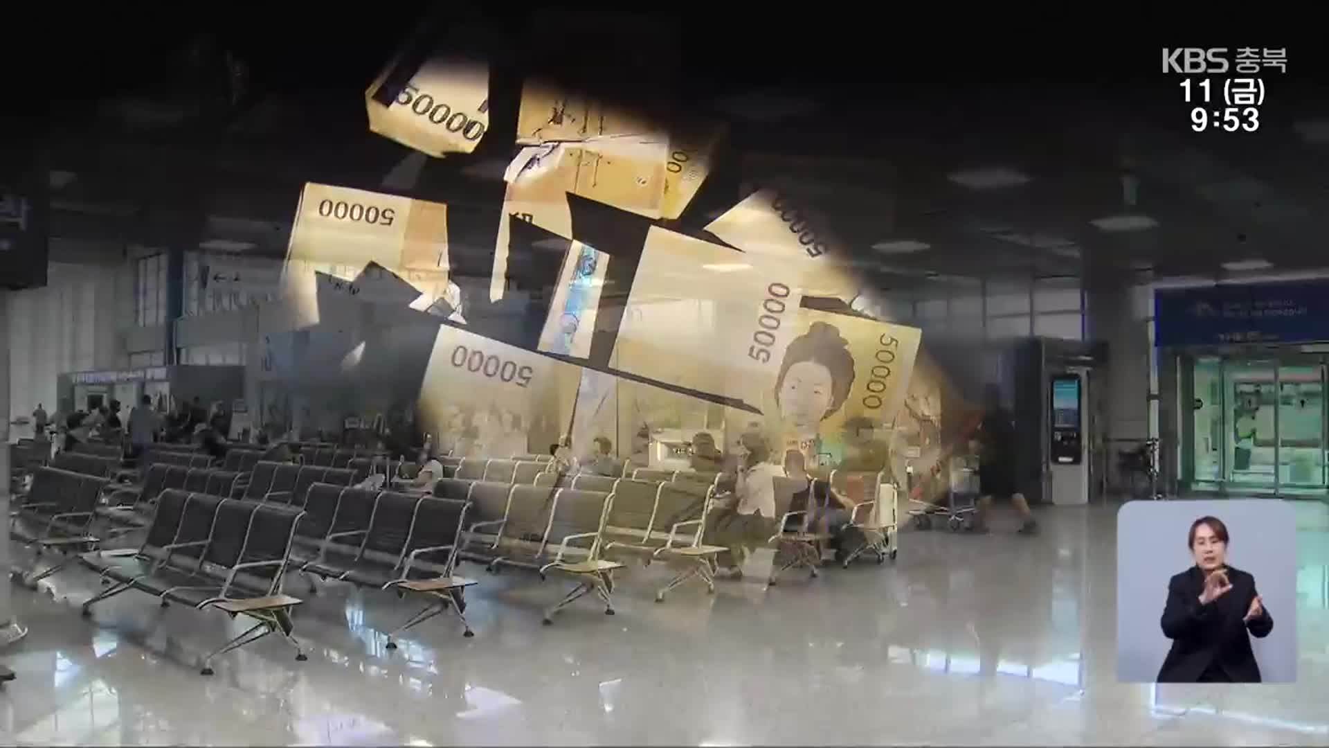 청주공항 임대료 50억 원 체납·편취…10년 만에 처벌