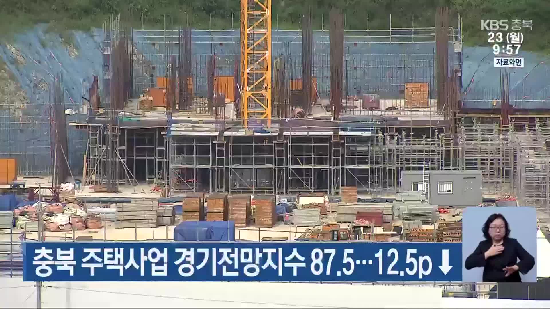 충북 주택사업 경기전망지수 87.5…12.5p↓
