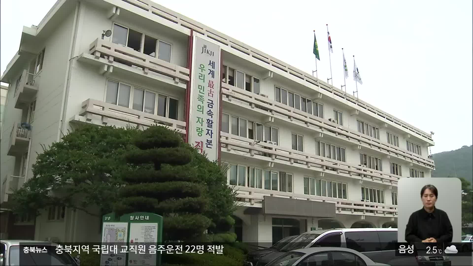 지난해 충북 징계 공무원 86명…음주운전·성 비위 여전