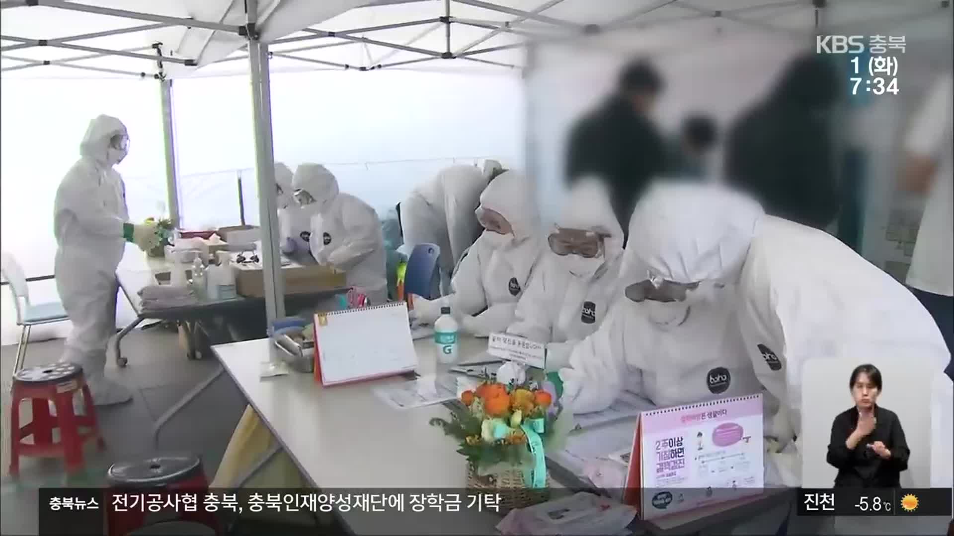 충북 하루 최다 확진…방역 수위 강화