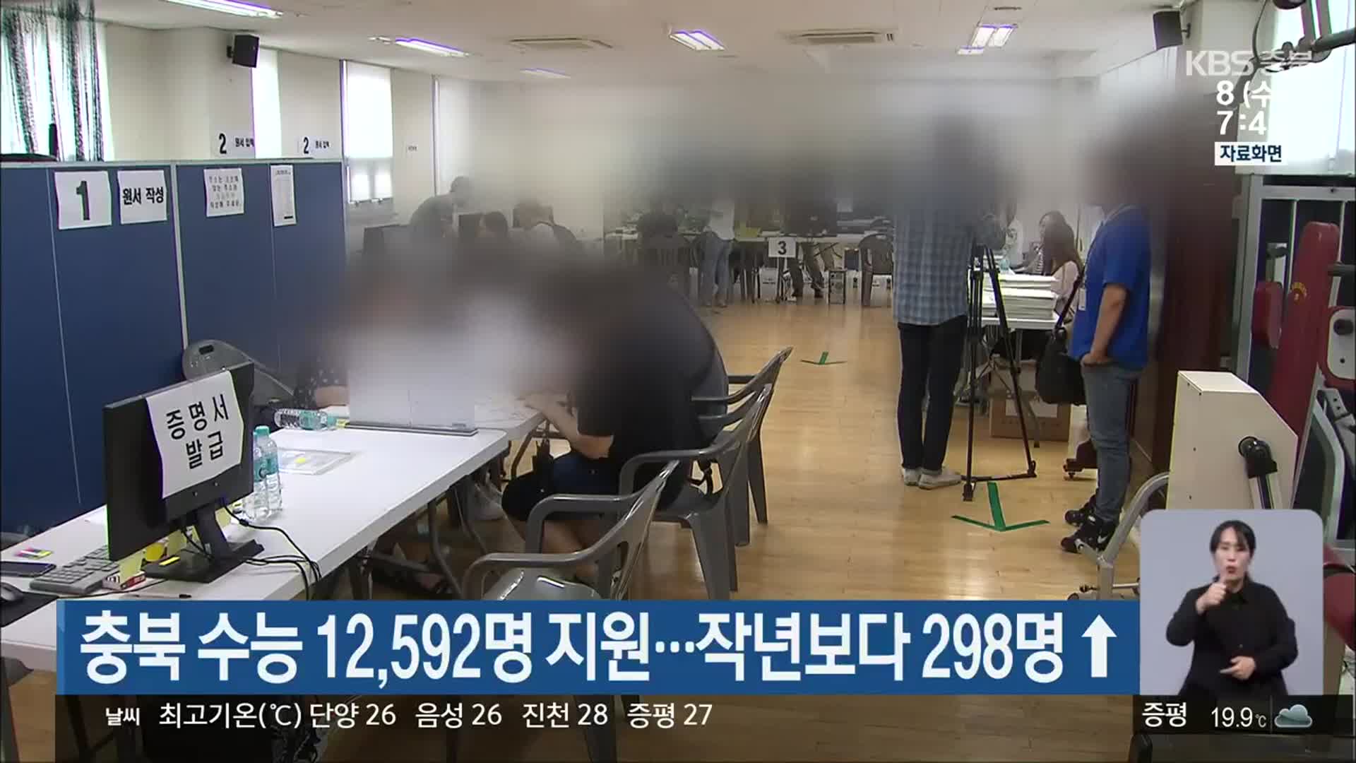 충북 수능 12,592명 지원…작년보다 298명↑