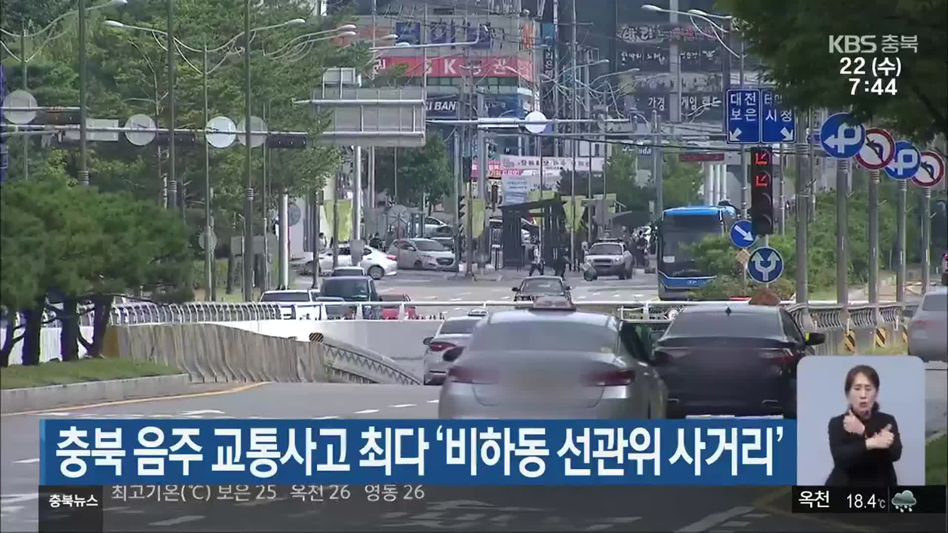 충북 음주 교통사고 최다 ‘비하동 선관위 사거리’