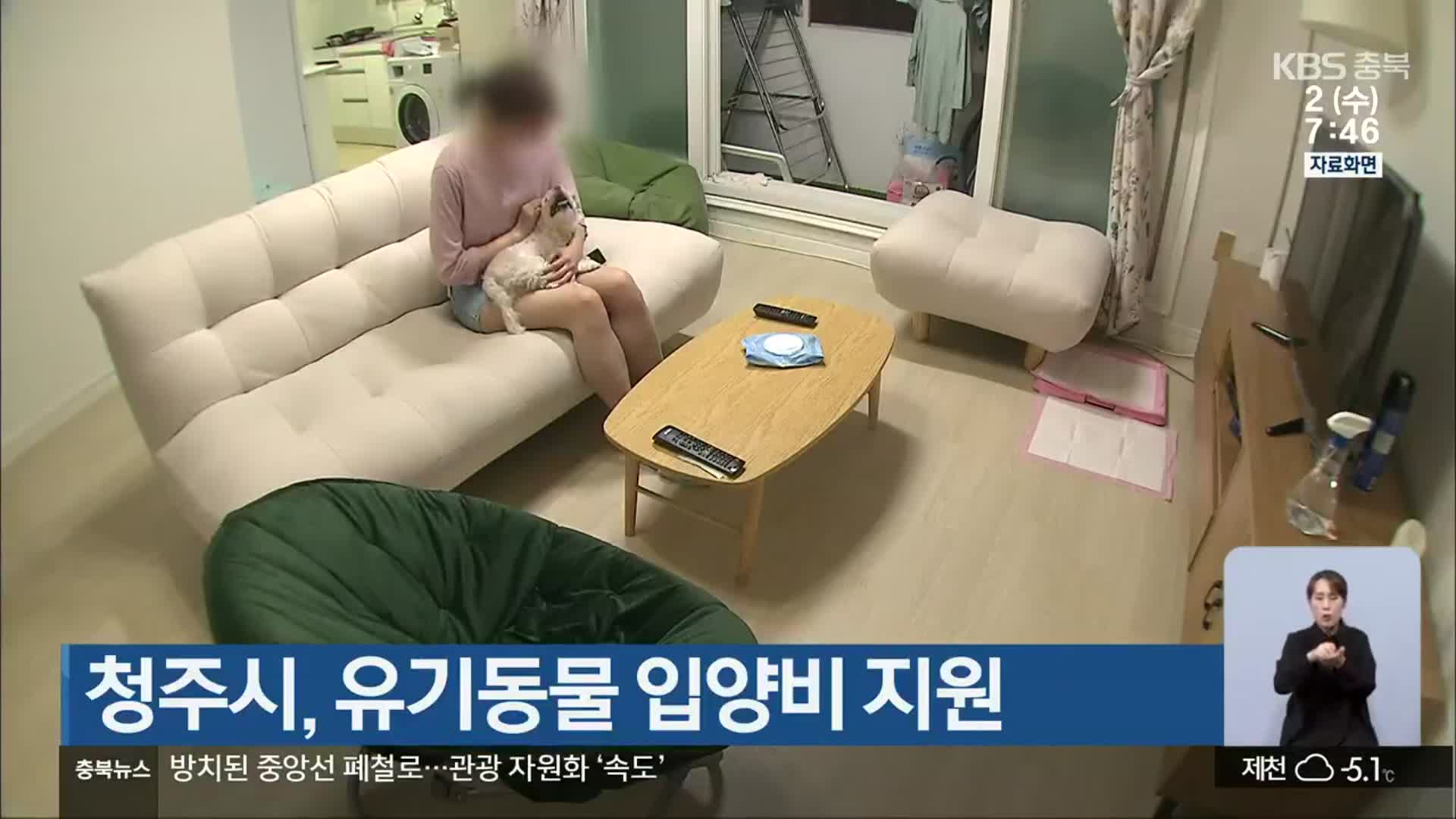 청주시, 유기동물 입양비 지원