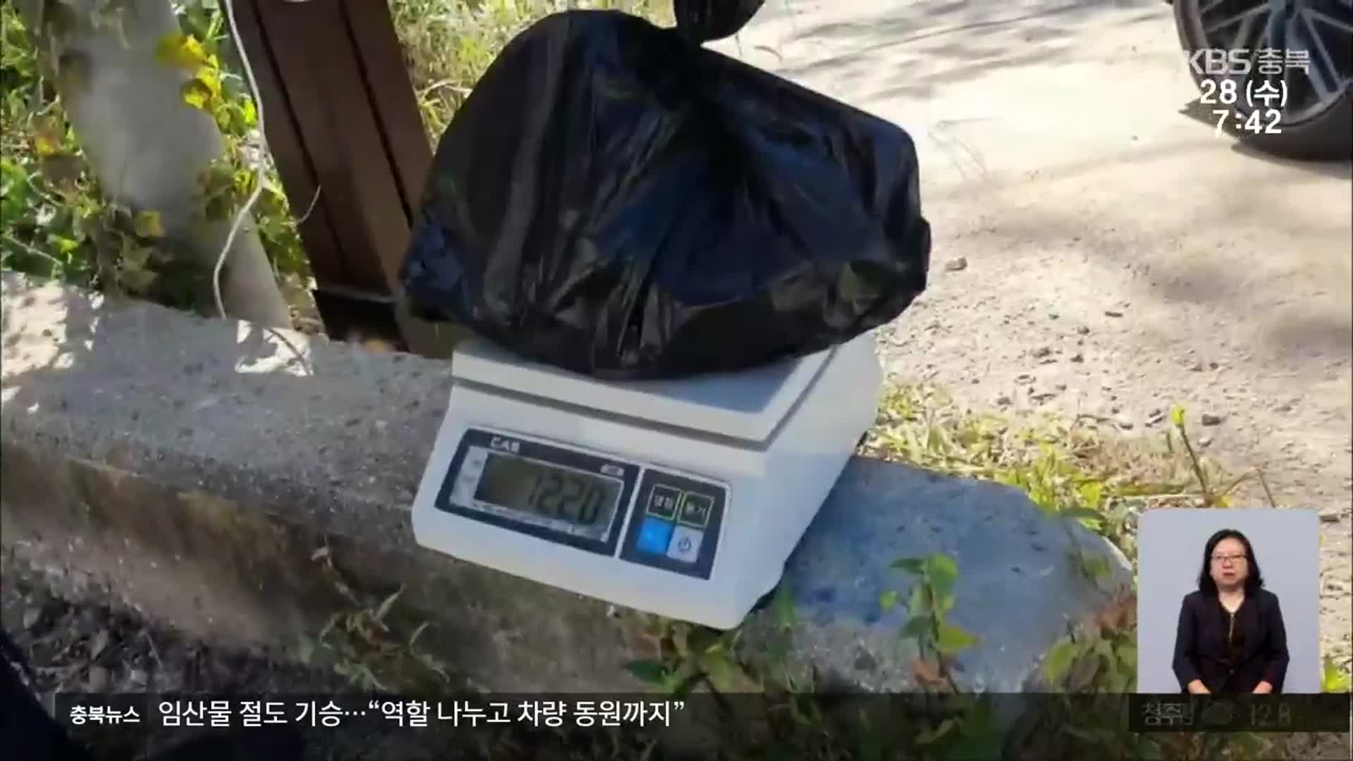 가을철 임산물 절도 기승…‘차떼기’ 수법으로 진화