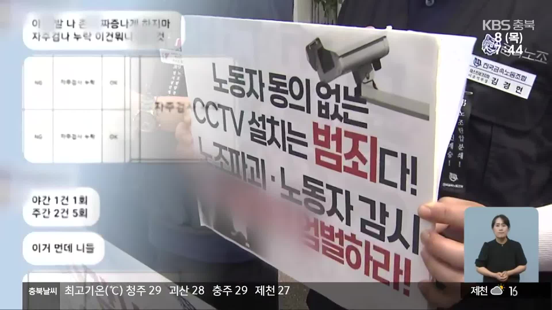 반도체 관련 업체 갑질 논란…노조 집단행동에 CCTV 설치