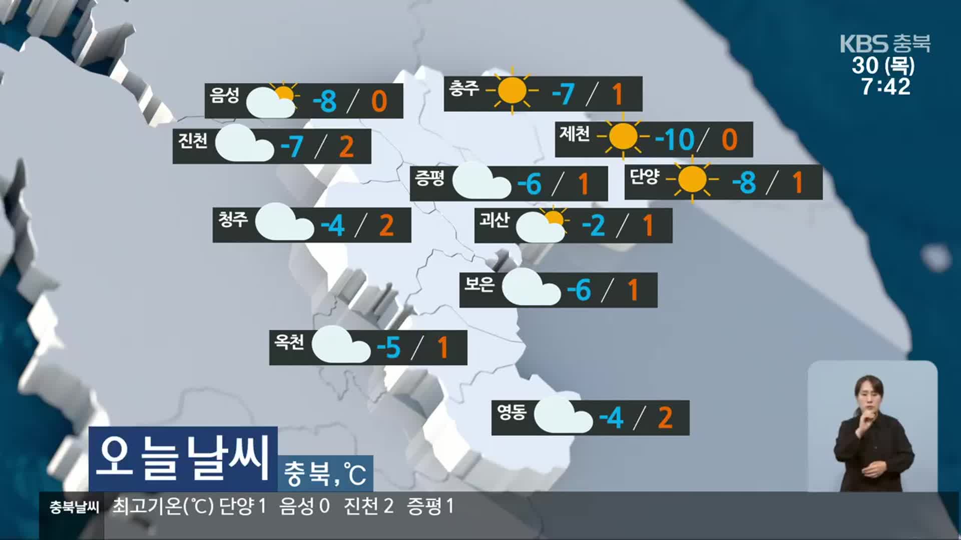 [날씨] 충북 낮 최고 0~2도…도로 살얼음 ‘안전 운전’