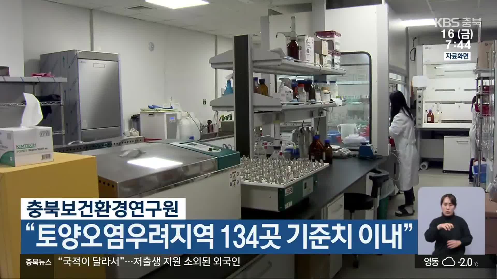 충북보건환경연구원 “토양오염우려지역 134곳 기준치 이내”