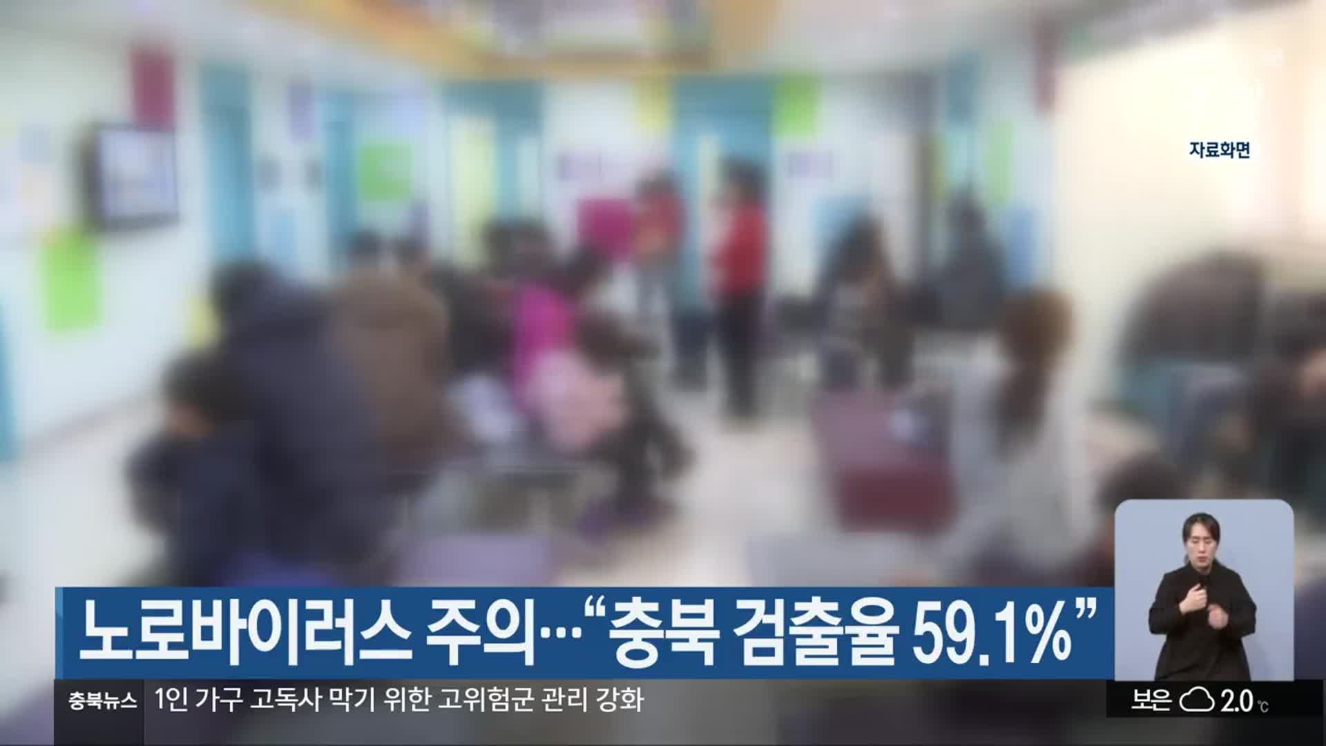 노로바이러스 주의…“충북 검출율 59.1%”