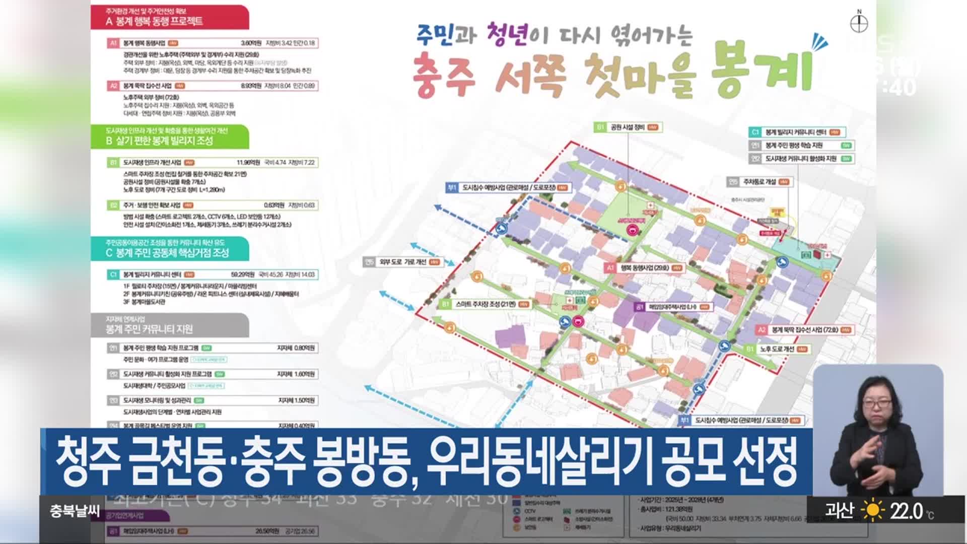 청주 금천동·충주 봉방동, 우리동네살리기 공모 선정
