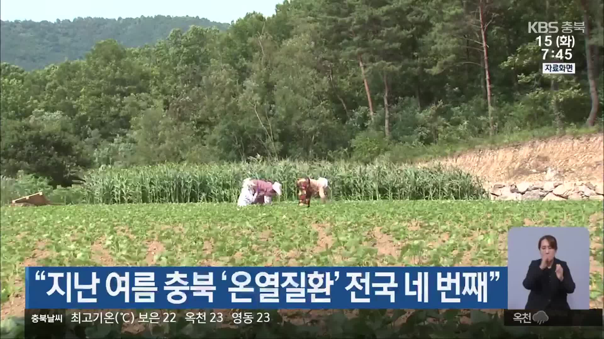 “지난 여름 충북 ‘온열질환’ 전국 네 번째”