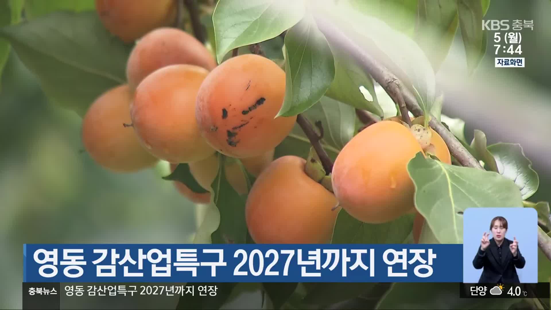 영동 감산업특구 2027년까지 연장