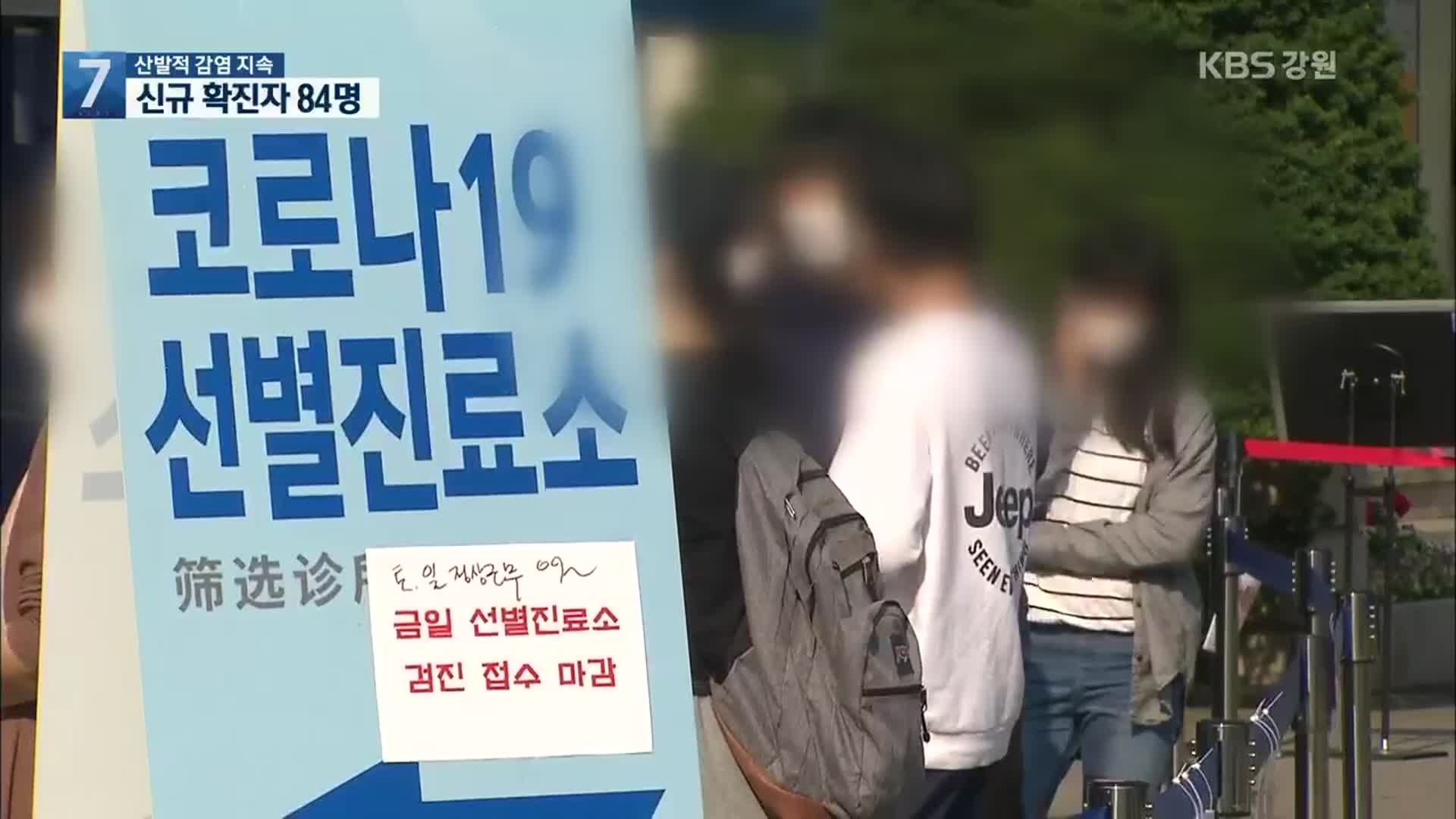 신규 확진자 84명…수도권 산발적 감염 지속