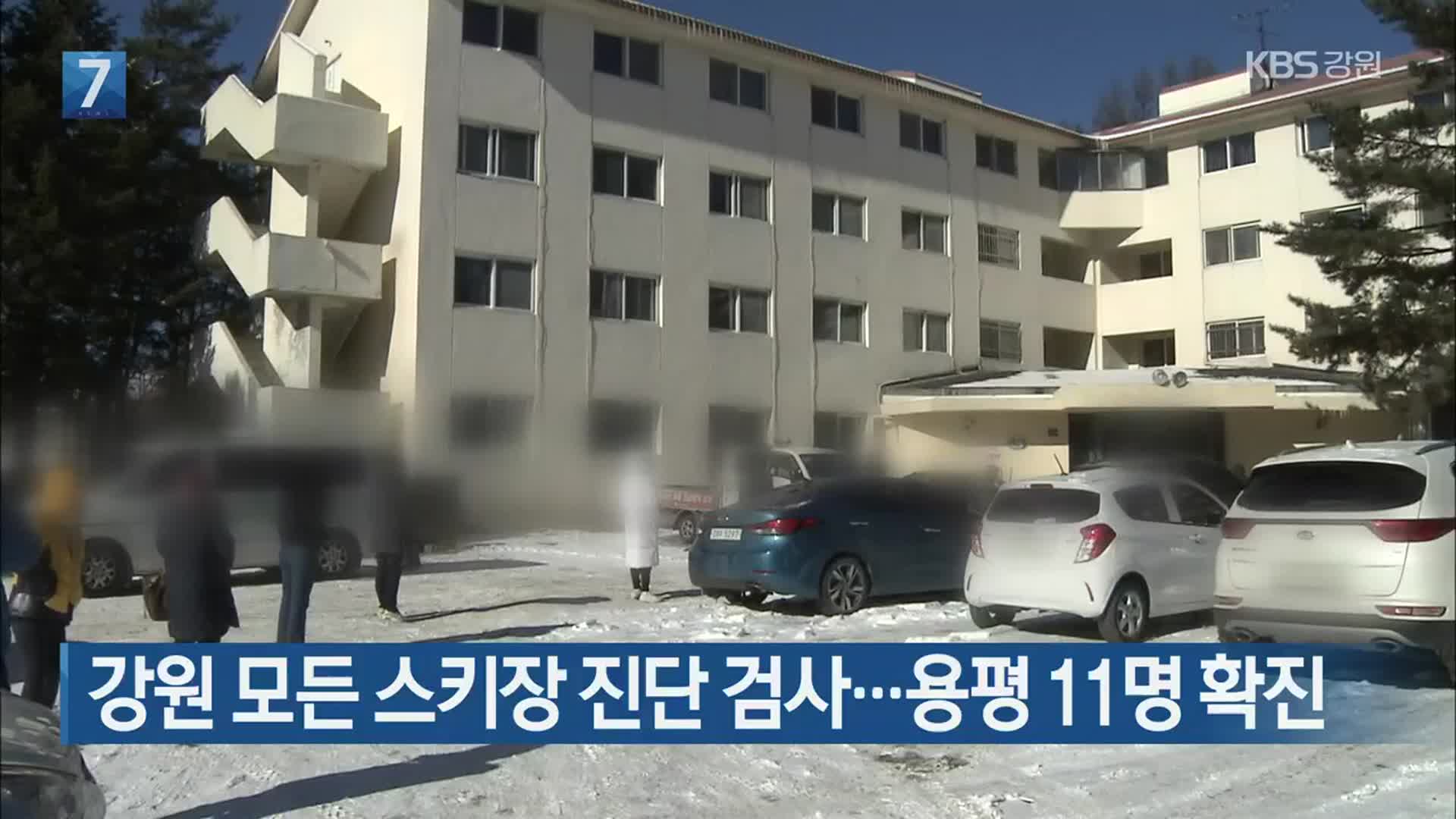 강원 모든 스키장 진단 검사…용평 11명 확진