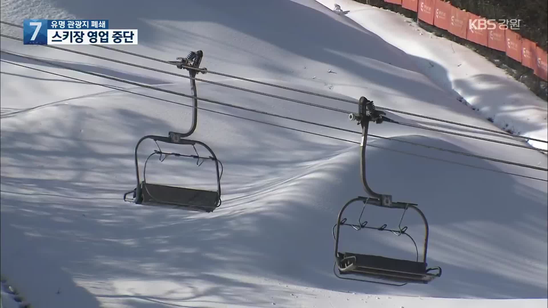 스키장·동해안 해맞이 관광지 ‘전면 폐쇄’