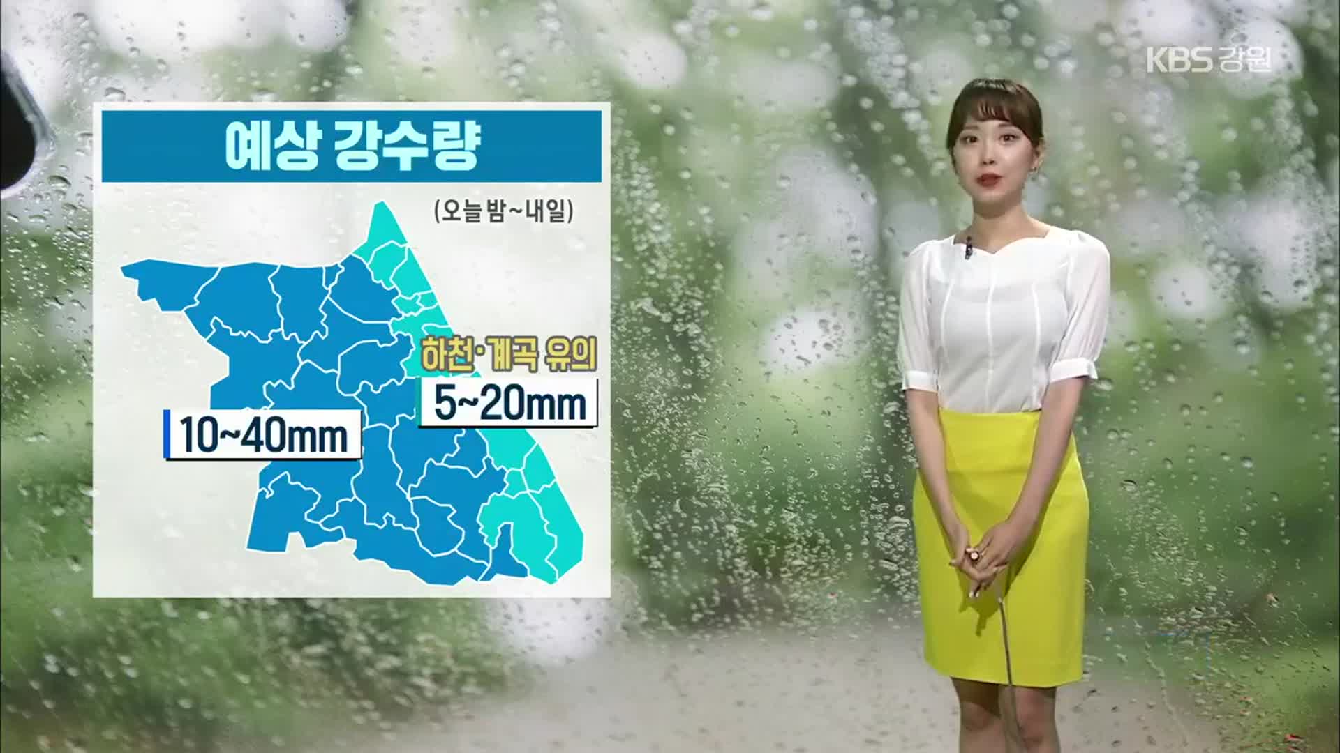 [날씨] 강원 오늘 밤부터 비소식…하천·계곡 안전주의