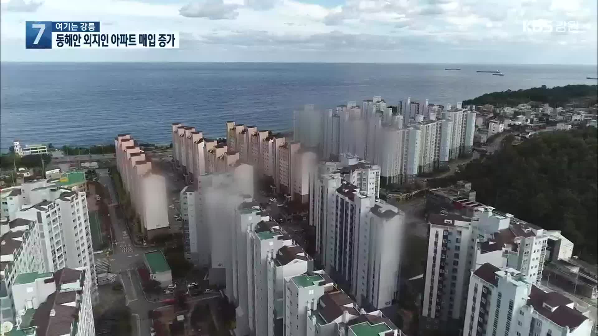 [여기는 강릉] 동해안 외지인 아파트 매입 증가…실수요자 피해 우려