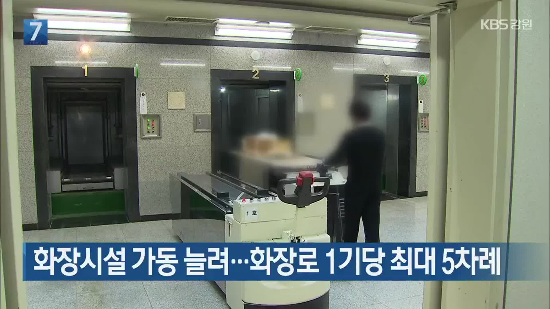 화장시설 가동 늘려…화장로 1기당 최대 5차례