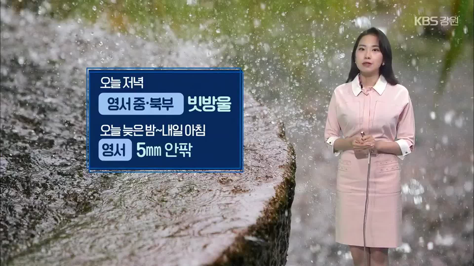 [날씨] 강원 영서지역 저녁부터 내일 아침까지 5mm 안팎 ‘비’