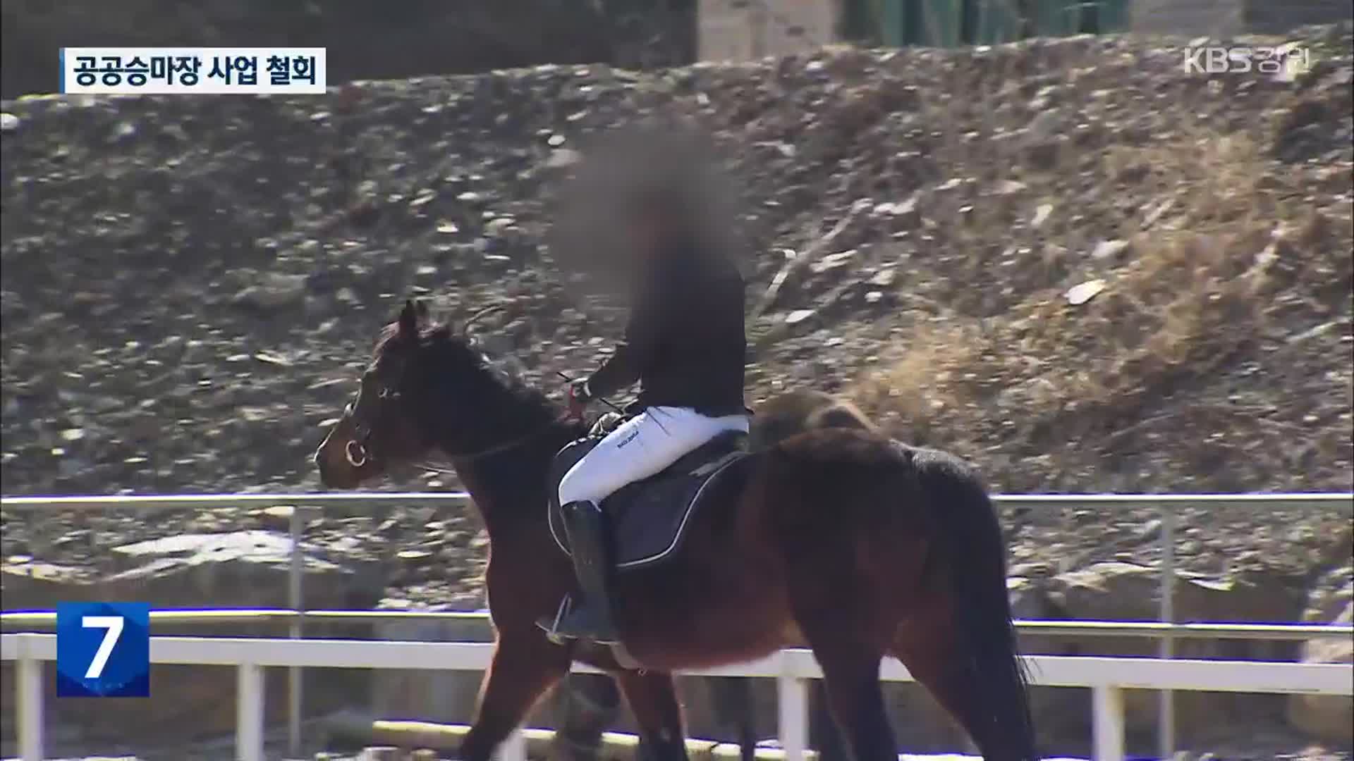 강릉시, 공공승마장 사업 철회…공모사업 자진 반납