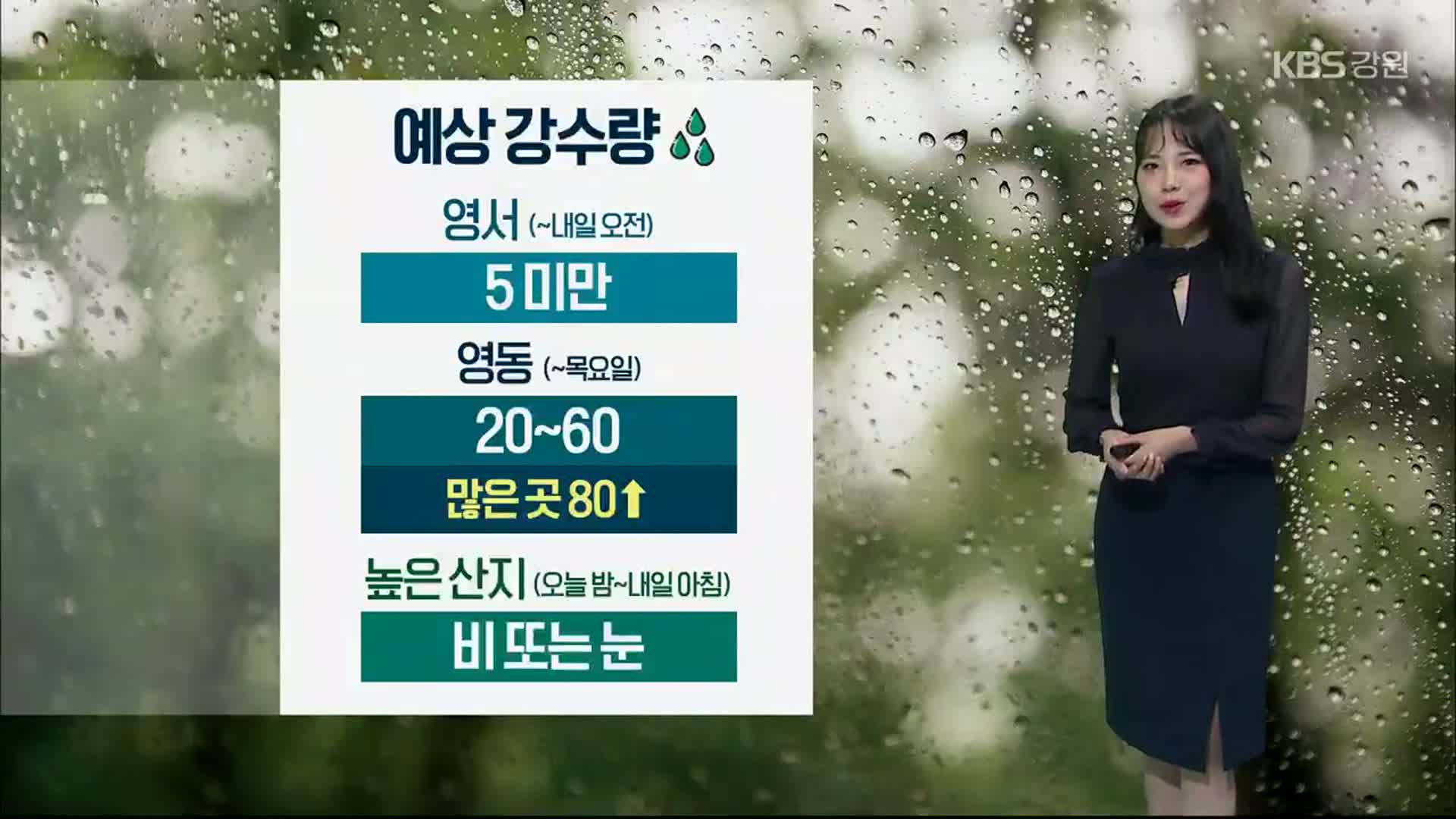 [날씨] 강원 영동 모레까지 비…높은 산지 비·눈