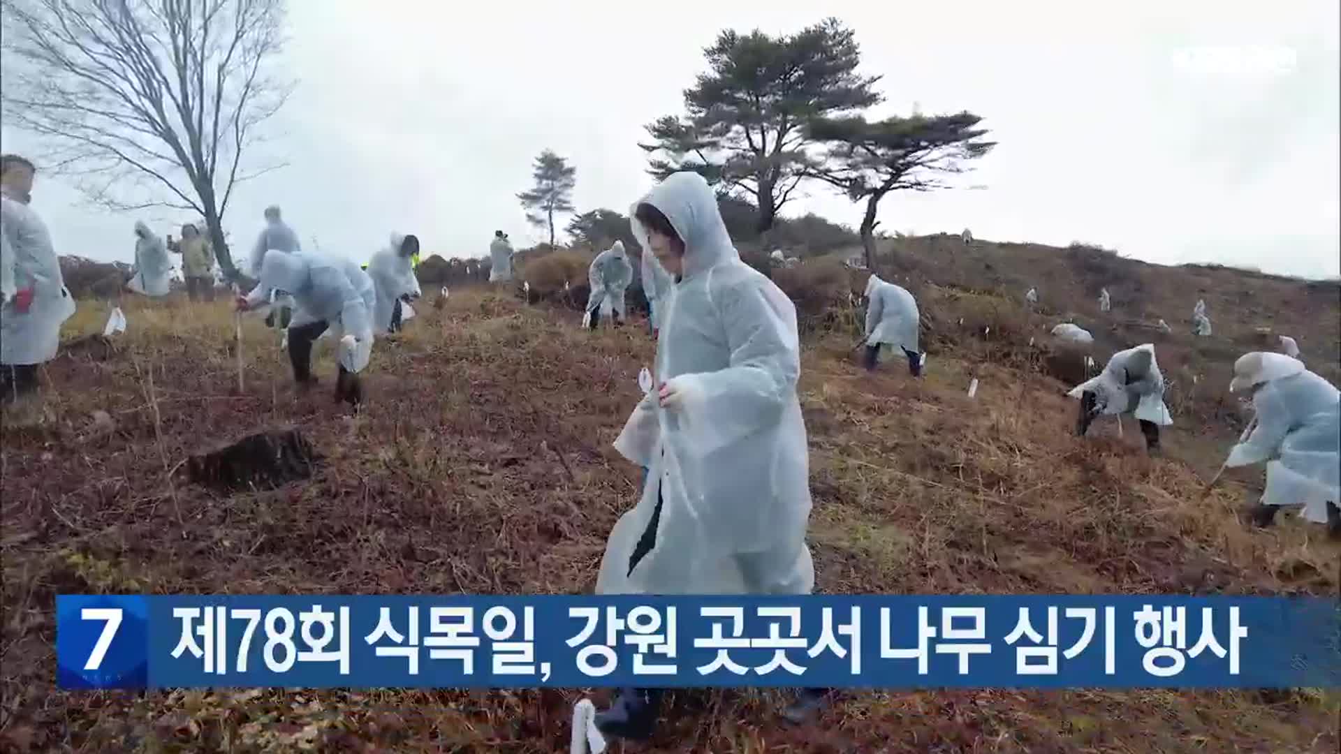 제78회 식목일, 강원 곳곳서 나무 심기 행사