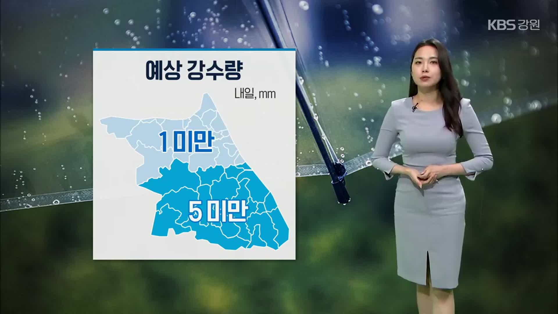 [날씨] 강원 내일 오전부터 약한 비…건조 해소 어려워