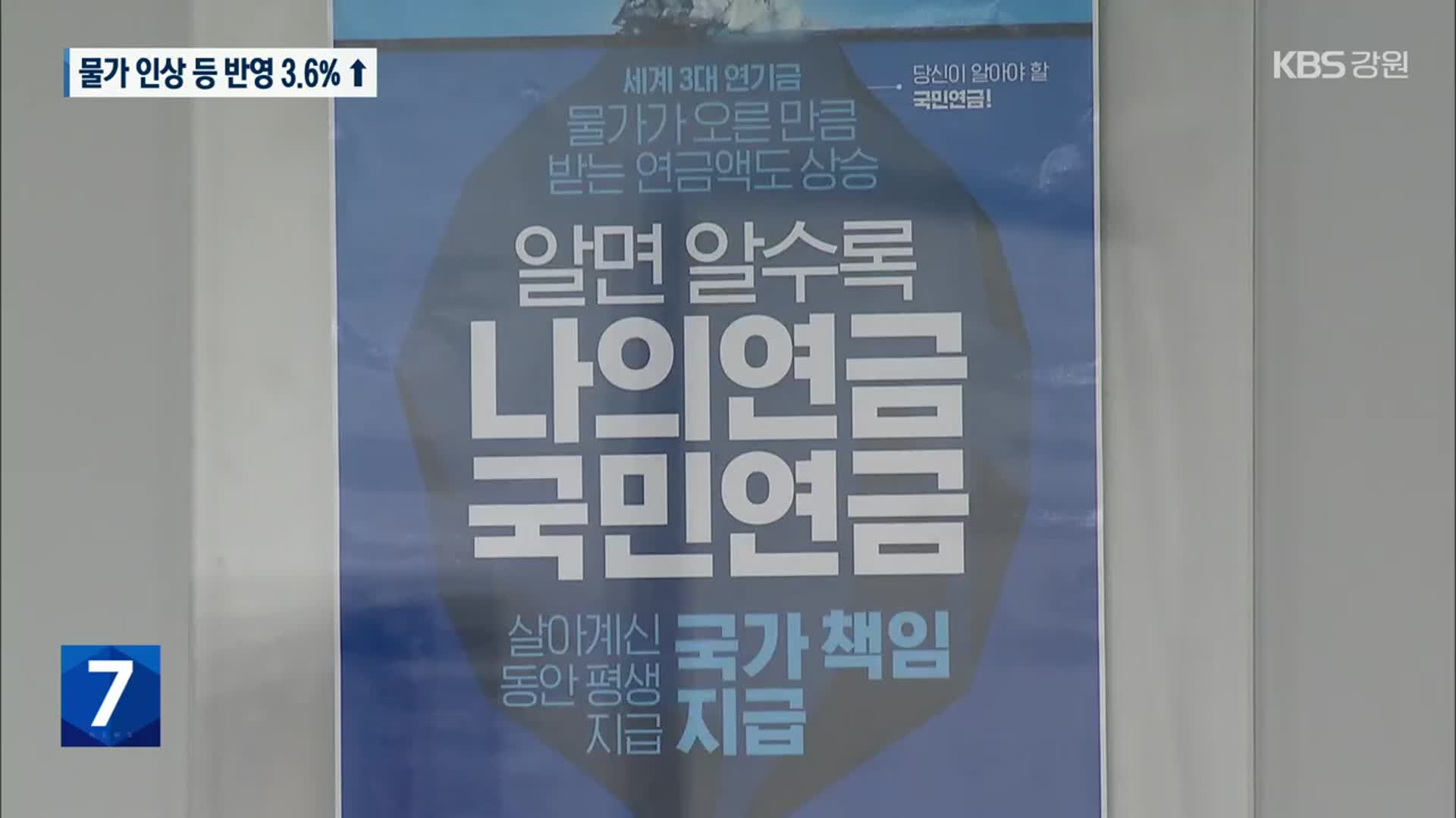 올해 국민연금·기초연금액 결정…물가상승 등 반영 3.6% ↑