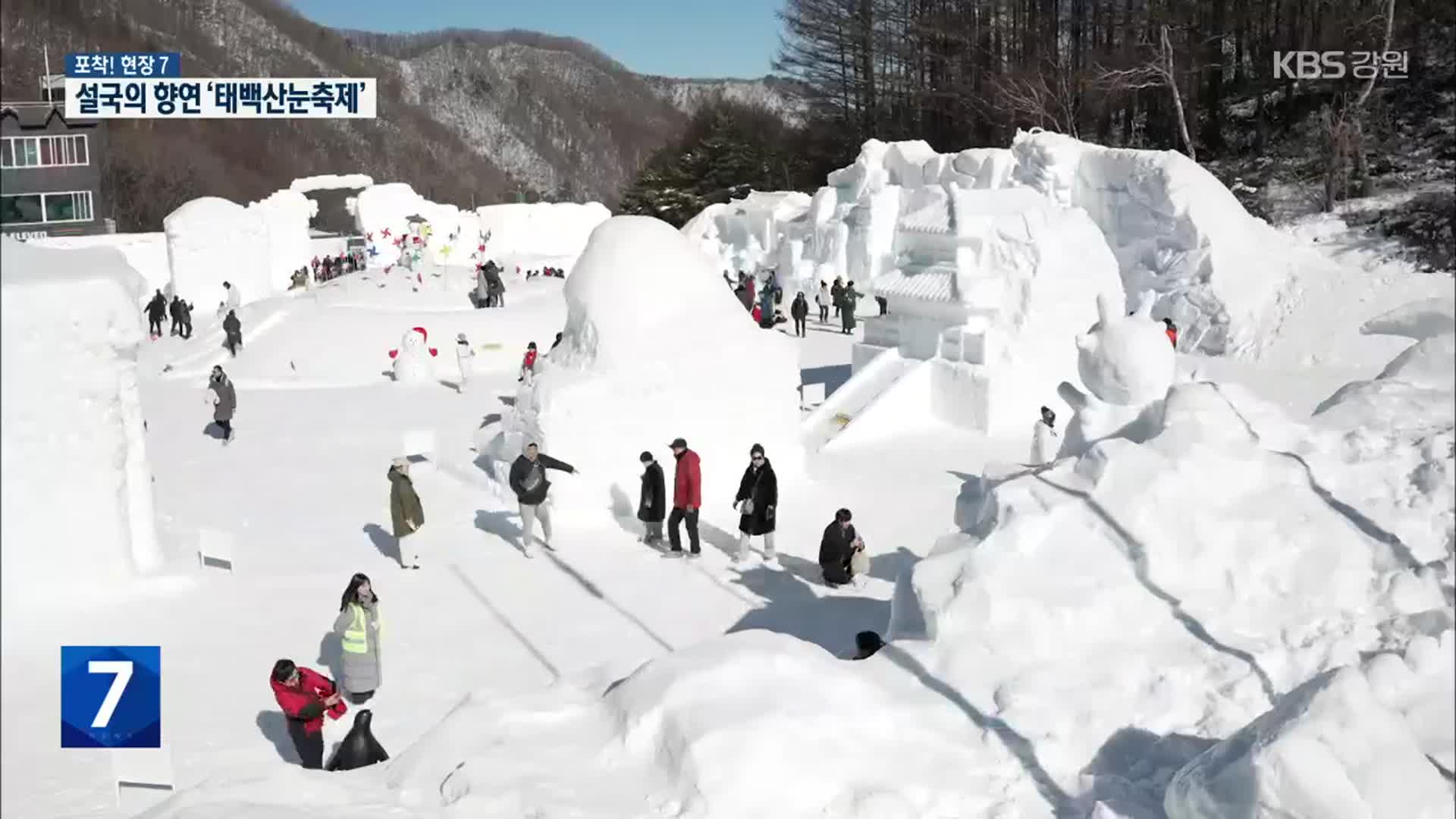[포착! 현장7] 설국의 향연 ‘태백산눈축제’