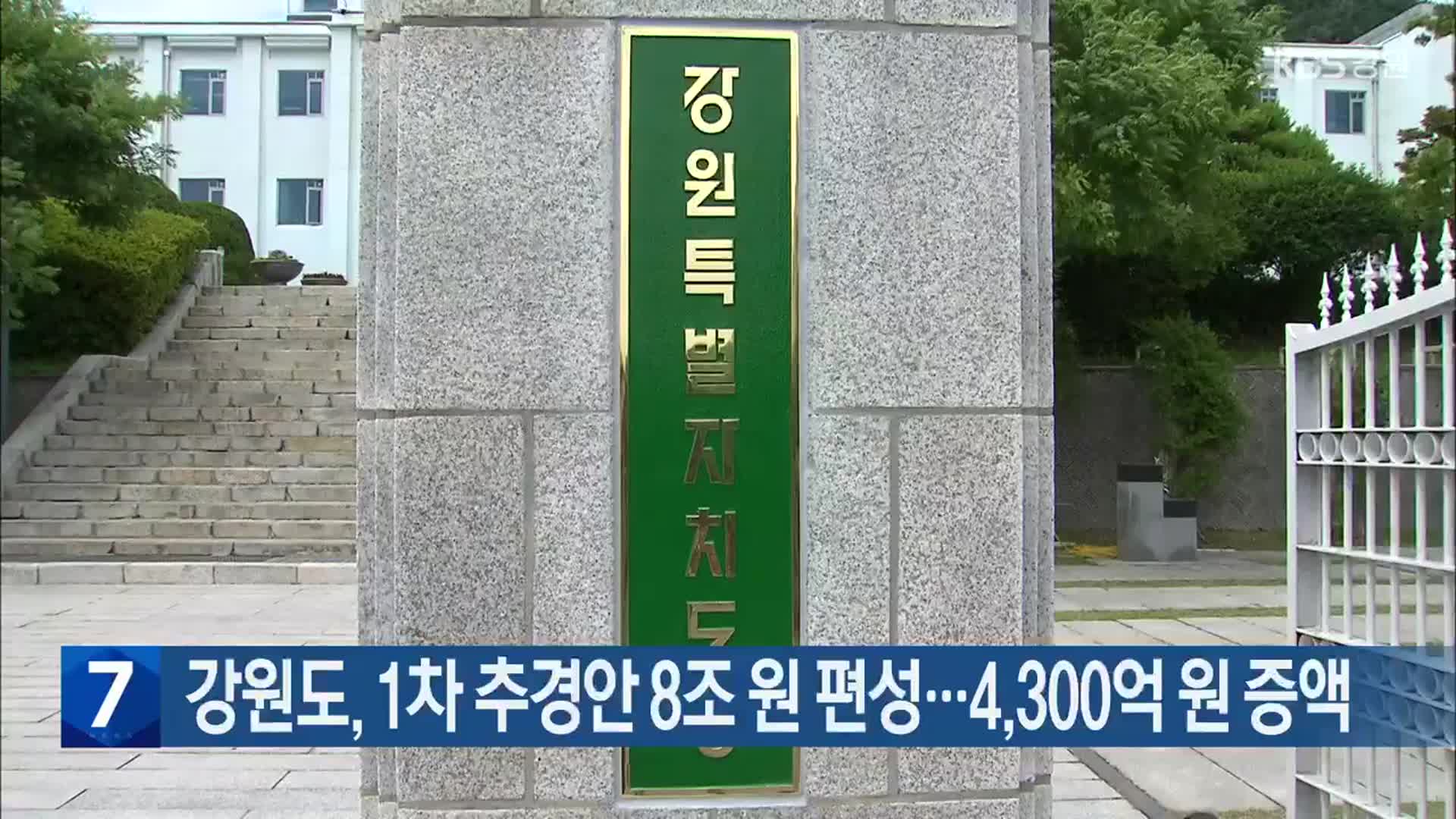 [간추린 소식] 강원도, 1차 추경안 8조 원 편성…4,300억 원 증액 외