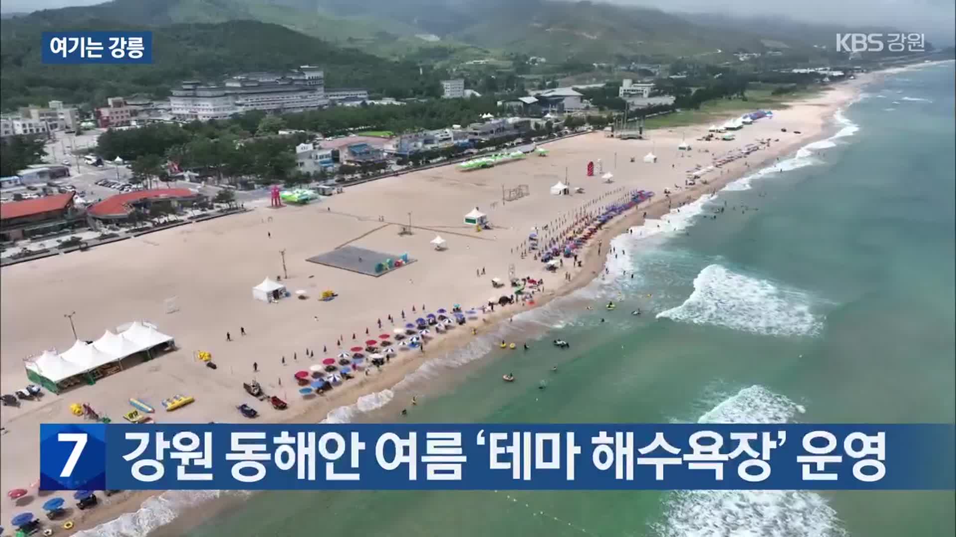 [여기는 강릉] 강원 동해안 여름 ‘테마 해수욕장’ 운영 외